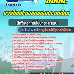 แนวข้อสอบนักวิเคราะห์นโยบายและแผน การไฟฟ้าผลิตแห่งประเทศไทย